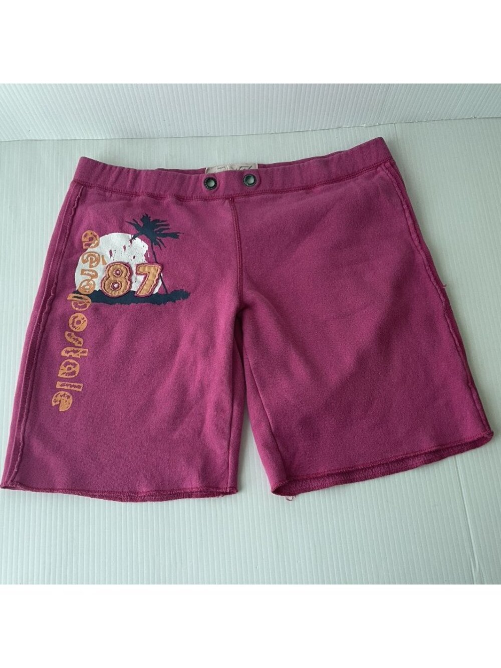 Aeropostale Pink Sweat Shorts Size M Logo Spellout Y2K Mall Girl Lounge